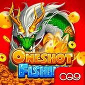 Oneshot Fishing arcade game icon with a harpoon and boss fish