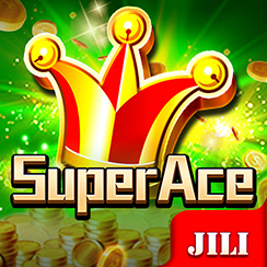 Super Ace slot game icon with golden playing cards